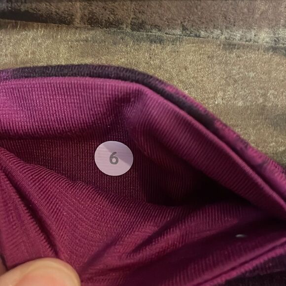 Lululemon Wunder Under Crop II *Full-On Luon Breezie Regal Plum Black - Picture 4 of 6